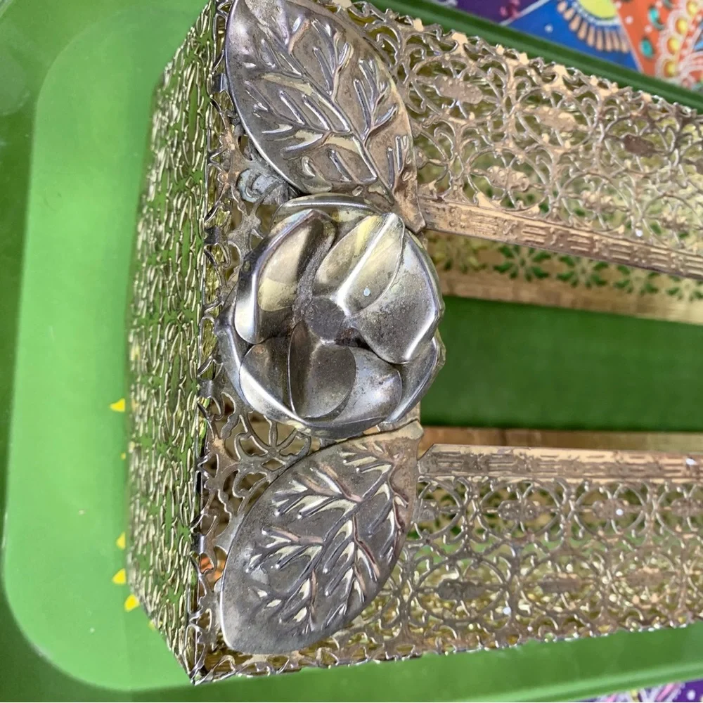 MCM Gold Tissue Box Holder